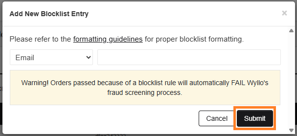 How do I use the Blocklist with Wyllo?